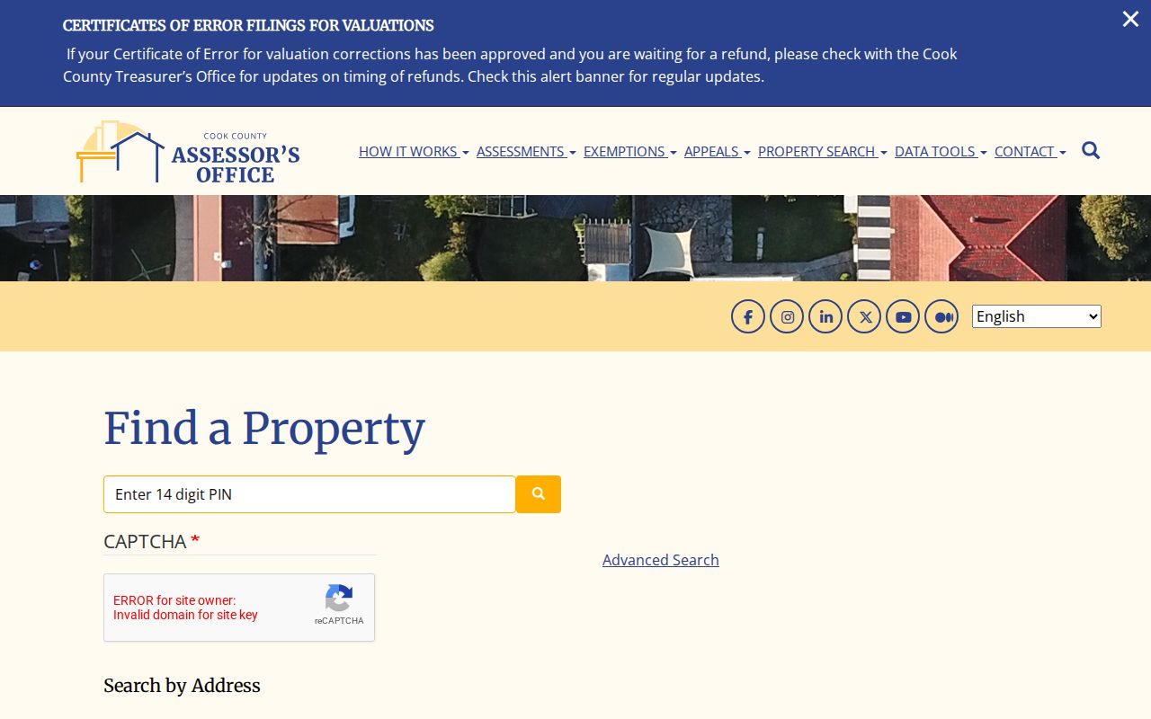 Wilmette residents directory Cook County Assessor address search