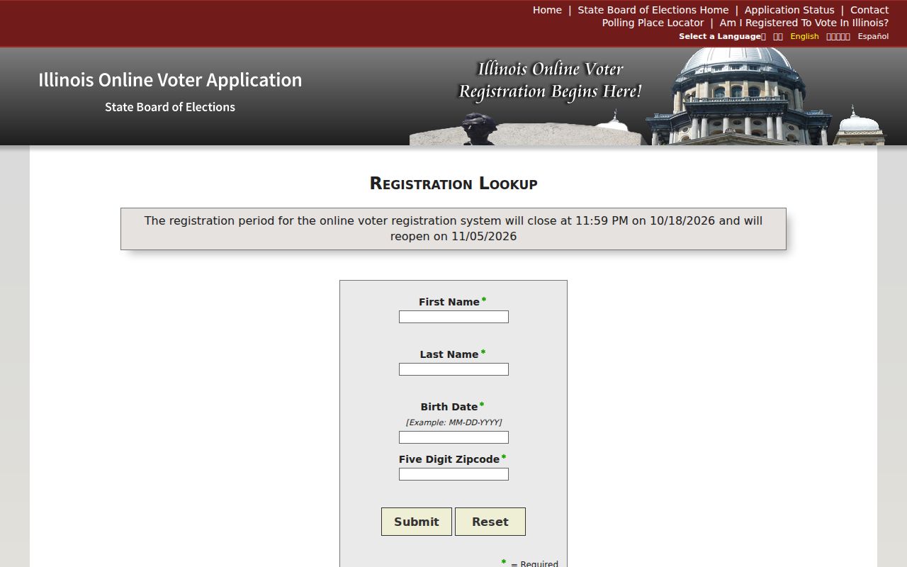 Wilmette residents directory Illinois voter registration lookup
